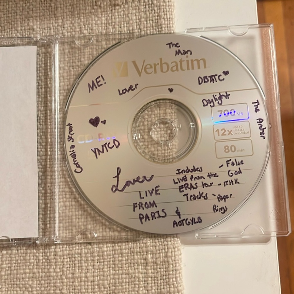 Taylor Swift Fan Made Lover Live From Paris CD 💕 - Picture 2 of 5